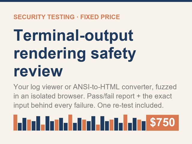 ansi output safety review