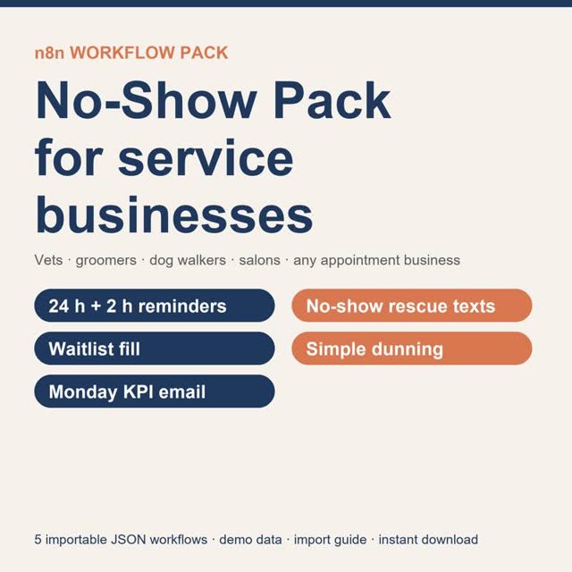 no show pack n8n