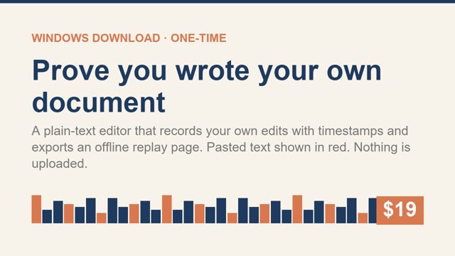 writing provenance editor